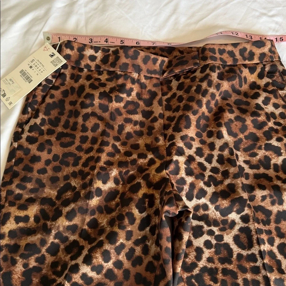 NWT ZARA leopard print pants - Picture 2 of 4